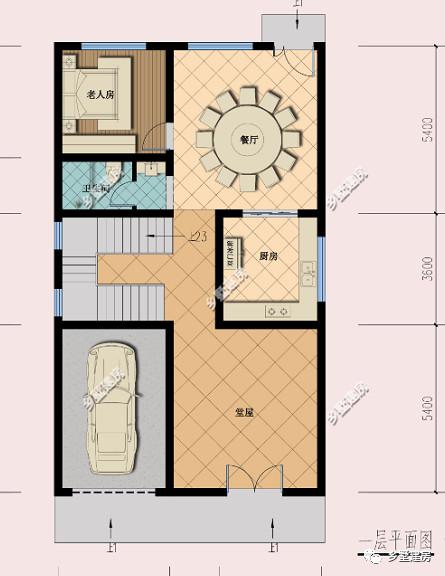 9x14农村自建房设计图,9x14米自建房户型 为你们介绍一款农村自建房设计图附精美的室内装修效果图