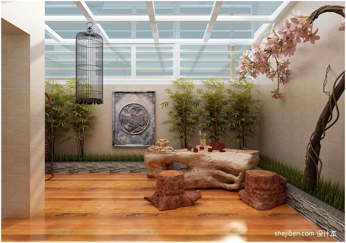 阳台花园|空间|室内设计|1992效果图琦琦 - 原创作品 - 站酷 (ZCOOL)