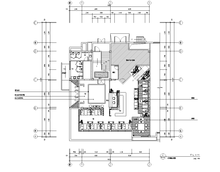 [福建]某中餐厅室内装修施工图及效果图