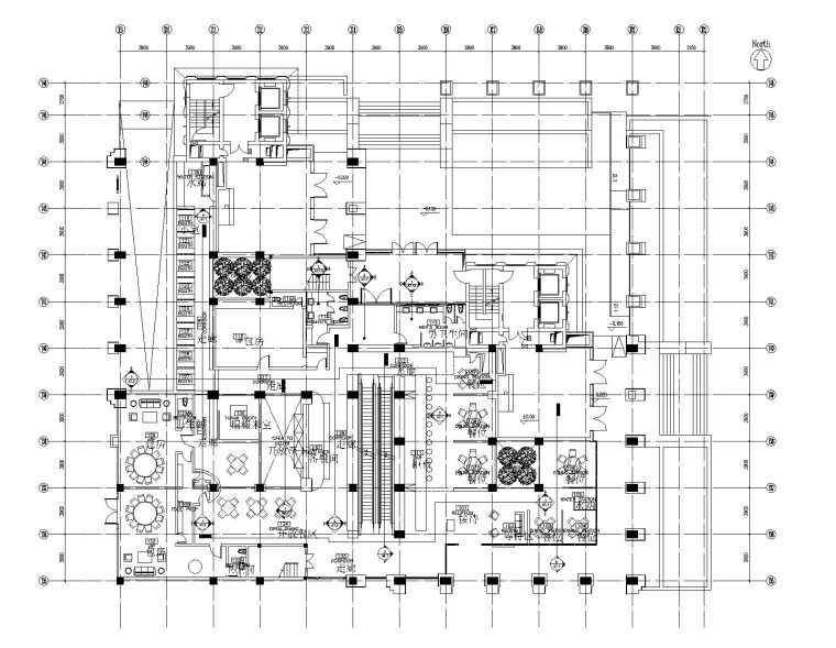 北京中国新理念餐厅室内装修CAD施工图（附效果图）