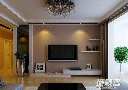 简约客厅装修效果图客厅电视背景图_客厅影视墙瓷砖装修效果图_客厅电视墙装修设计