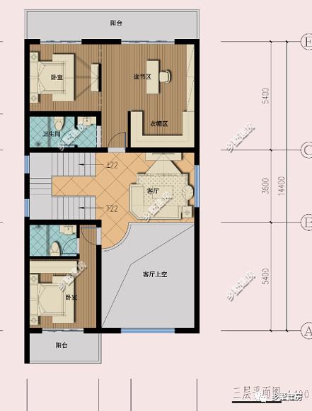为大家推荐一款农村自建房设计图，附精致的室内装修效果图