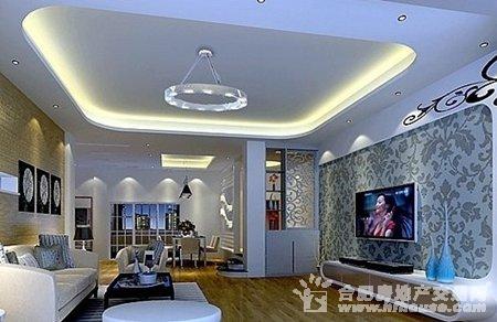 家居风水客厅凹字型吊顶效果图_pvc客厅吊顶效果图片_小20平房客厅吊顶装修效果