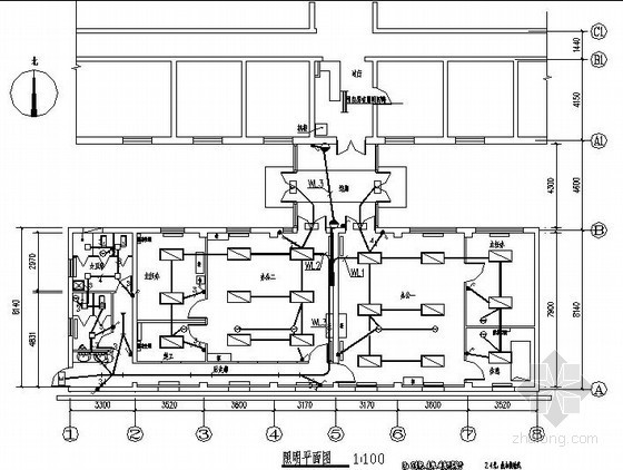 某医院办公室装修工程电气全套图纸