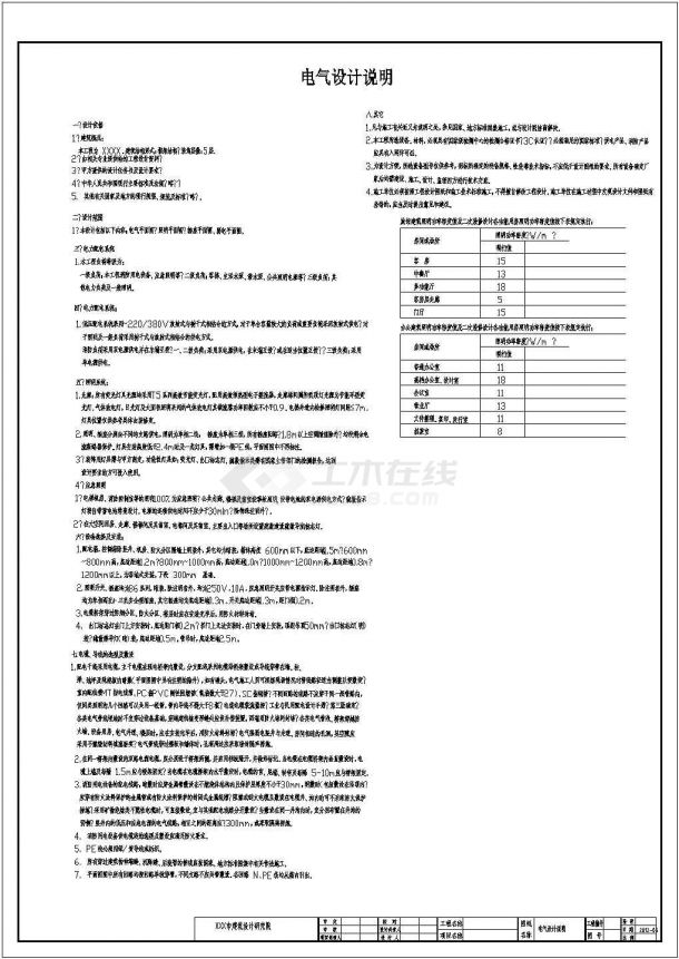 某五层连锁酒店装修的水电设计竣工图纸-图二十二