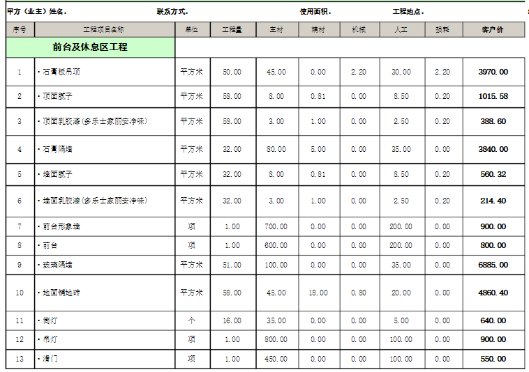 装修报价预算_装修步骤及预算_深圳装修预算