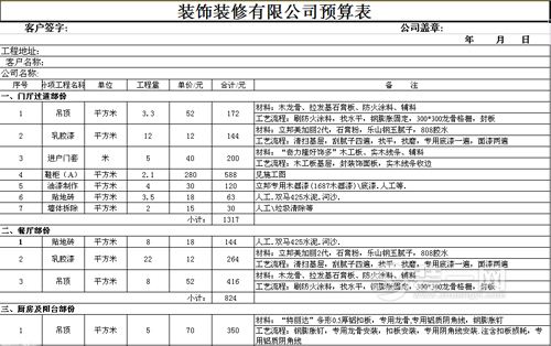 装修超预算_两房装修 预算_装修报价预算