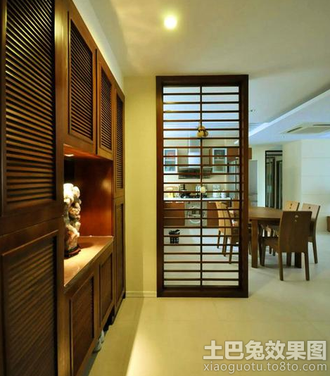 客厅隔断装修效果图片_实木入户隔断装修效果图大全_入户玄关装修效果图大全2013图片
