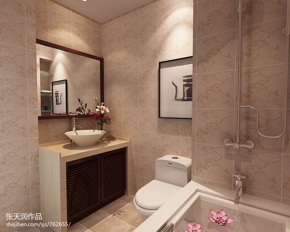 卫生间门间门装修效果图_家庭卫浴间装修效果图_卫生间设计装修
