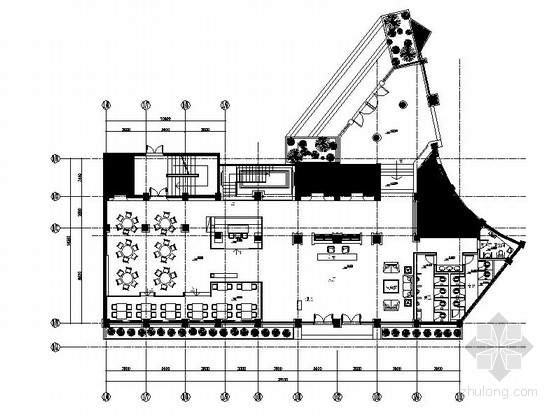 [武汉]某现代假日酒店餐厅及卫生间装修施工图（含效果）