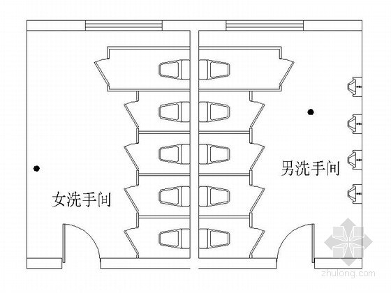 [四川]五星级豪华酒店卫生间装修施工图