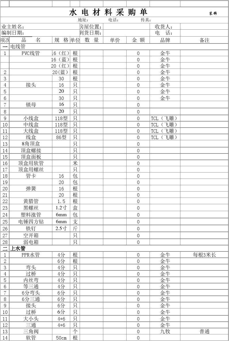 装修水电报价图片_南京水电装修报价_100平米水电装修报价