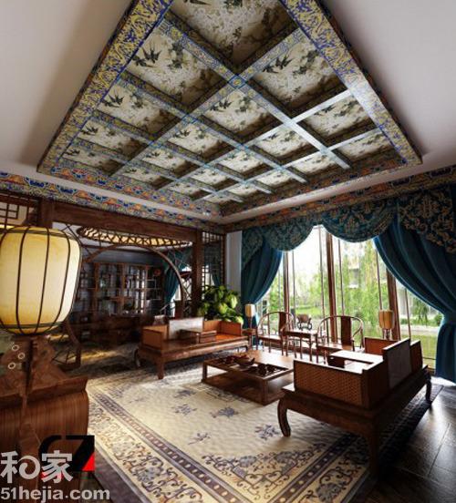 中式装修效果图集_传统中式中国风装修效果图_中式装修效果图吧