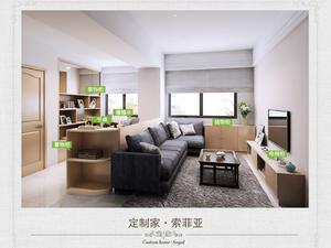 客厅吊顶装修效果图片_索菲亚客厅装修效果图_简欧客厅装修效果图片