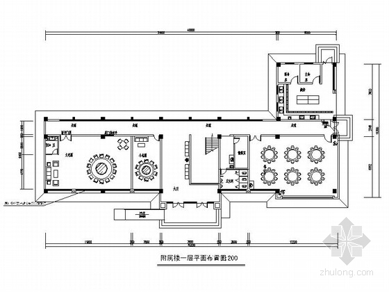 [安徽]现代消防办公楼室内装修施工图（含水电）