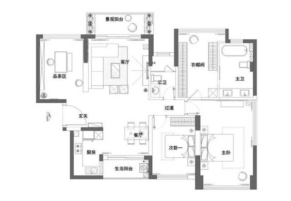 三室两厅两卫装修效果图_三室两厅两卫好户型图_三室两厅两卫户型图装修预算