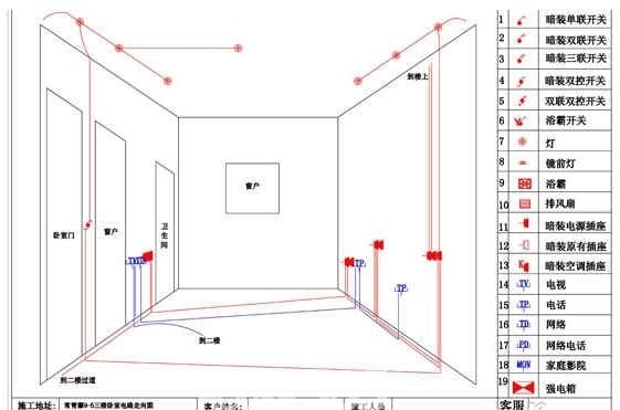 房屋水电设计原则_房屋装修水电布置_装修水电竣工图