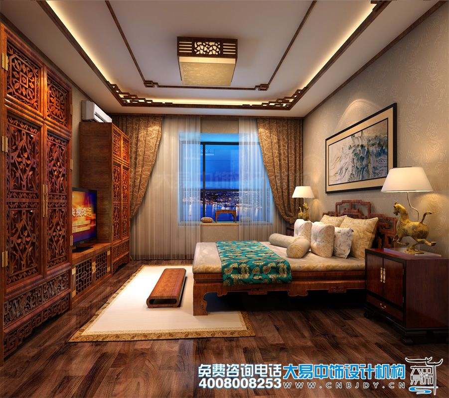 中式卧室注意财位风水 才能提升整体家庭生活质量