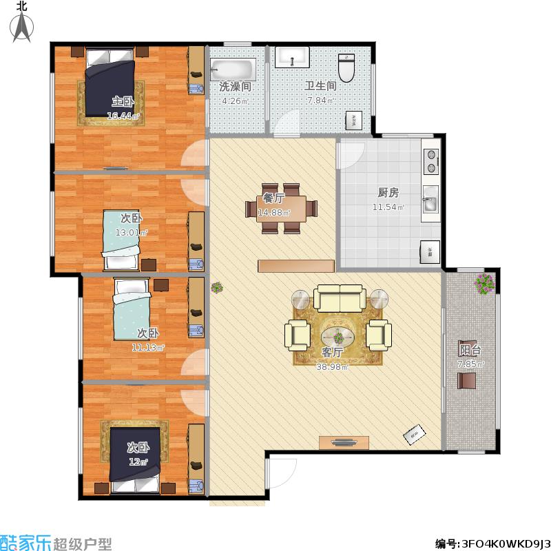 窝牛装修官网中式四室_四室一厅装修大概预算_两房装修 预算