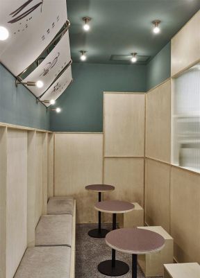 奶茶店装修设计效果图  小型奶茶店的装修风竧yle=