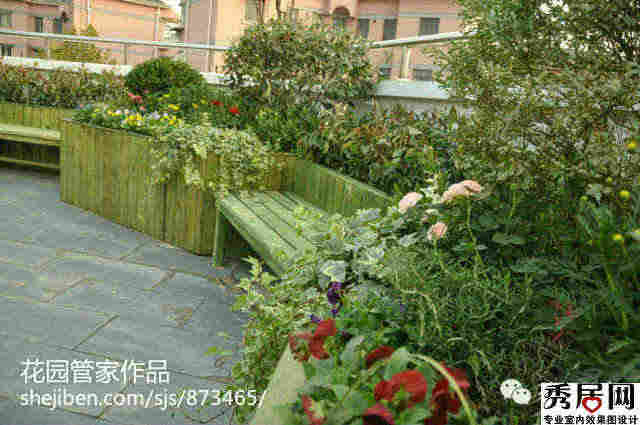 私人小庭院露台花园设计 空中花园景观设计装修设计效果图