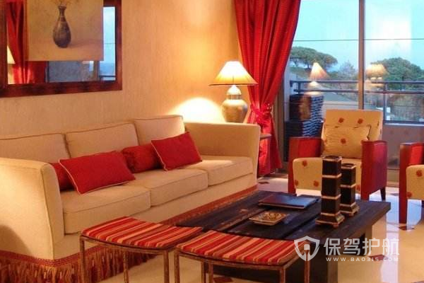 婚房客厅装饰效果图-保驾护航装修网