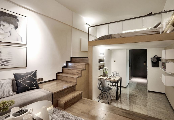 40平米loft装修_40平米loft装修预算_50平米loft装修样板间