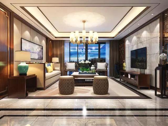 新中式装修设计实景_新现代中式装修效果图_中式 装修 设计