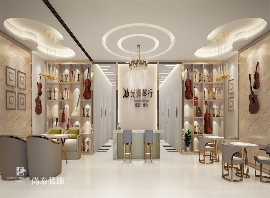 古玩店装修效果图片_琴行装修效果图_开琴行装修效果图