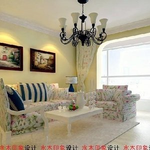 120平方平方客厅装修简约效果图