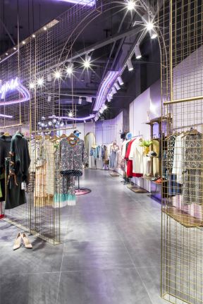 服装店面设计装修图 服装店赴修效果图 