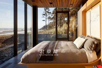 度假币外露天砚闭改卧室装修效果图 一楼庭院三面用钢化玻璃封闭改落地观景窗