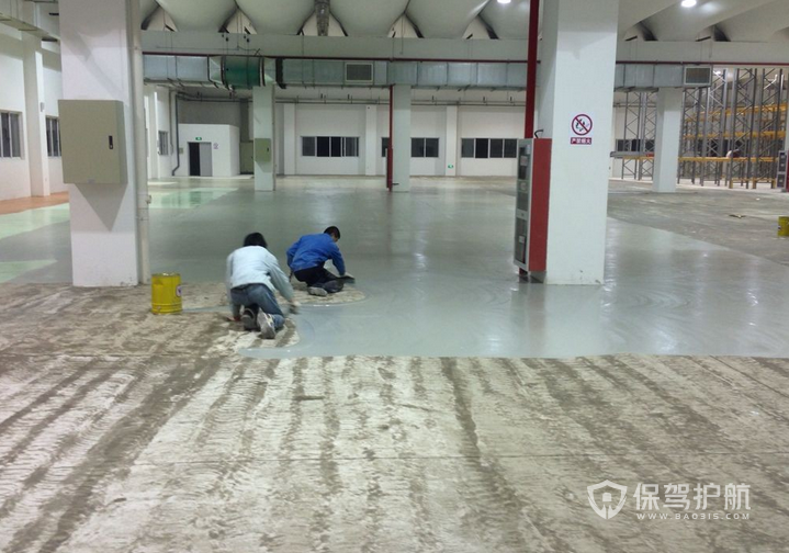 地坪漆施工图-保驾护航装修网