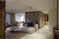 2019大户型现代风格160平沙发背景墙装修效果图