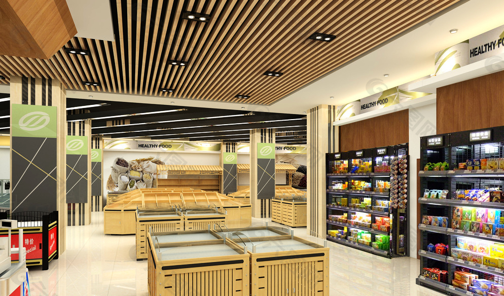 干货坚果店装修_海产品干货装修效果图_零食干货装修效果图
