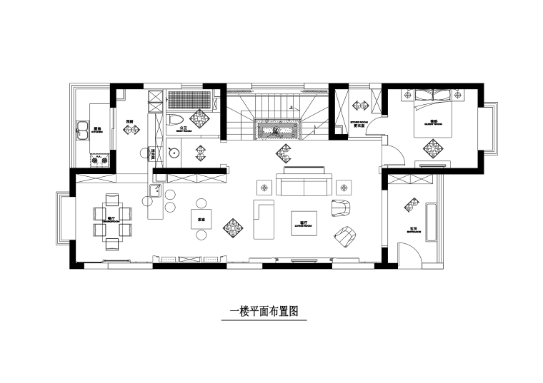 山西阳泉200平跃层公寓装修施工图+效果图