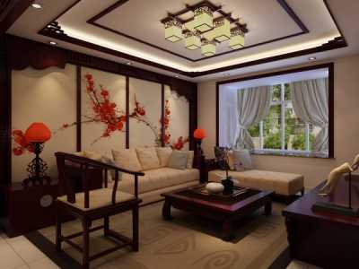 客厅分区装修效果图?17图片 中式客厅功能分区布置设计效果图