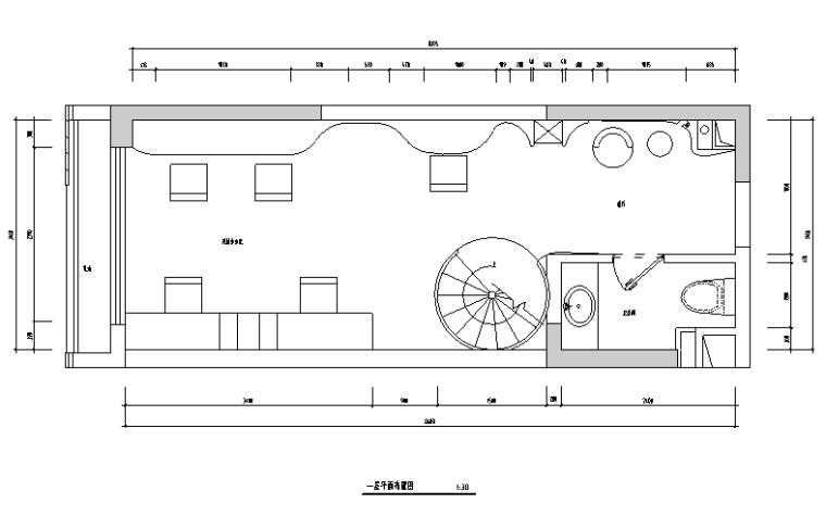 现代风格小型办公空间设计施工图（附效果图）