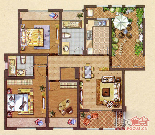 史上最全装修预算表实景户型图