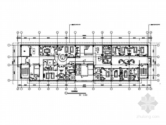 [上海]高档现代航空酒店室内装修设计工程施工图（含效果图）