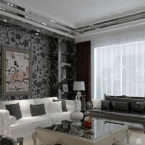 环保墙纸家装装修效果图