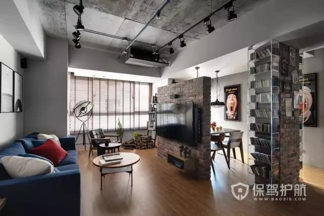 70㎡现代工业风装修效果图-保驾护航装修网