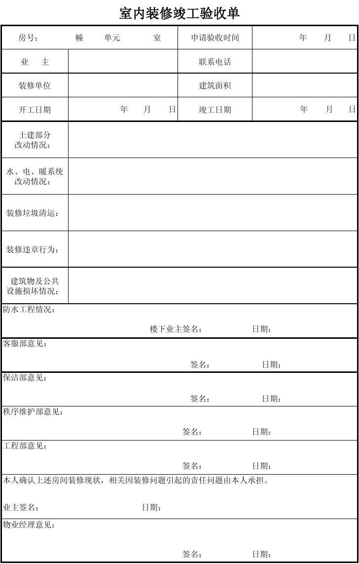 竣工规划验收申请报告_装修竣工验收需要准备什么_学校装修结算需要准备