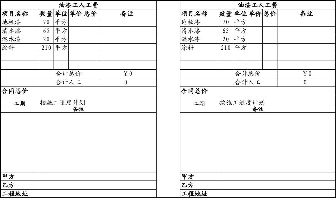 装修水电价格预算_油漆装修预算单_彩钢活动房报价预算单
