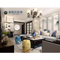 烟台十大装饰装修公司-万泰花园130平新中式风格装修效果图