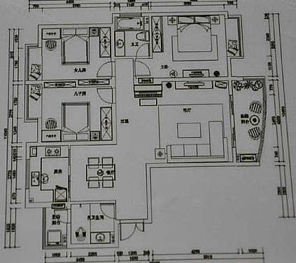 房屋水电铺设及住宅装修设计平面步骤