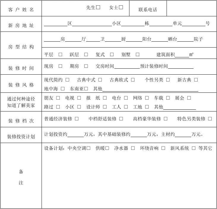 装修涂料预算_装修预算表给客户吗_装修客户表