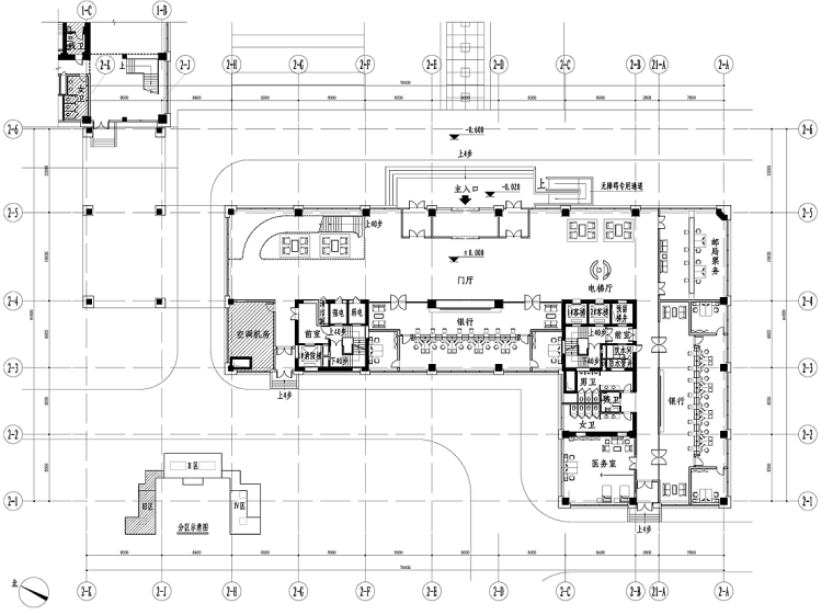 [新疆]中石油驻乌鲁木齐指挥中心大楼室内装修施工图+设计方案+效果图