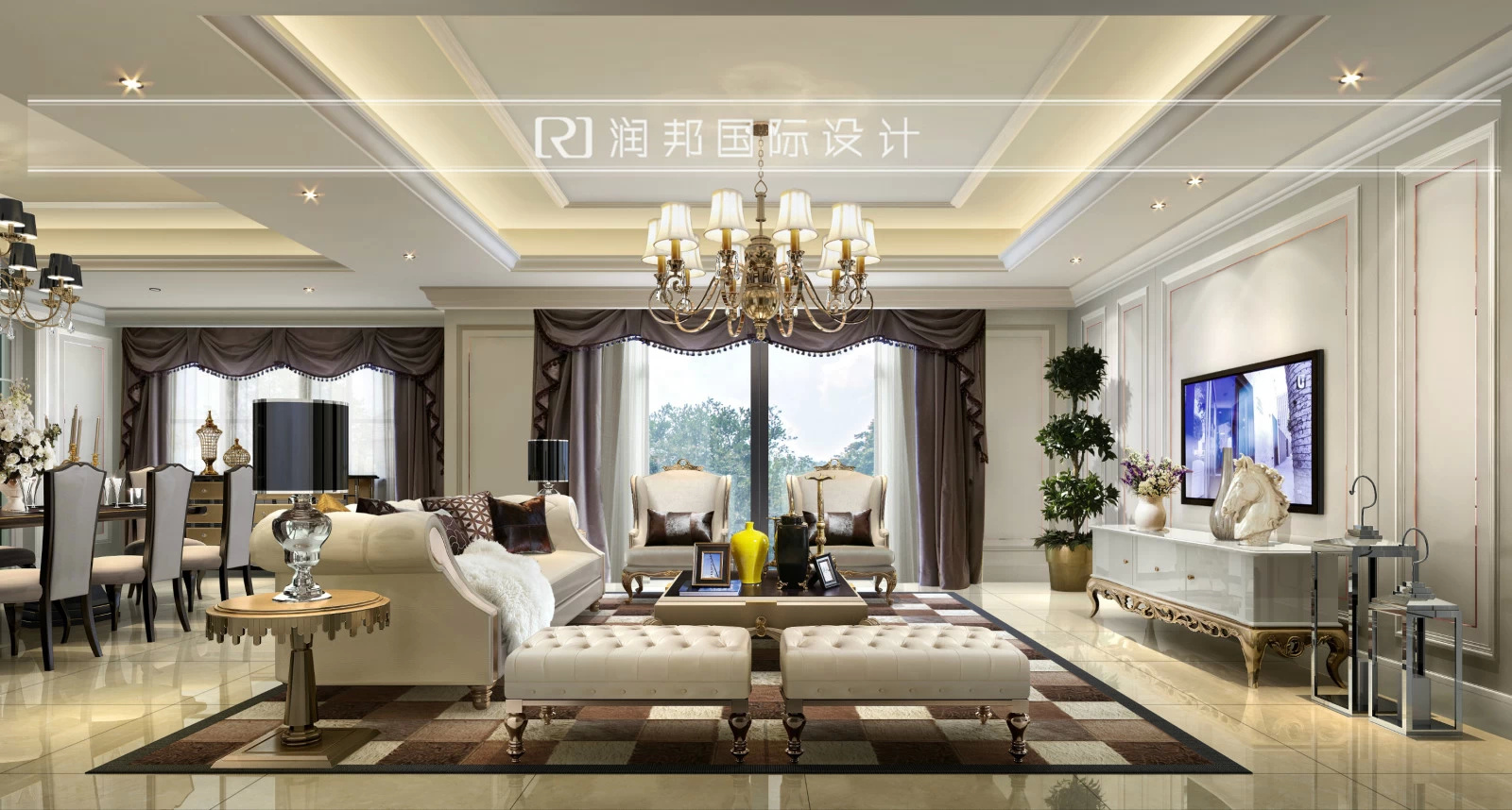 客厅装修效果图 简约_简约奢华客厅装修图_奢华简约客厅装修效果图
