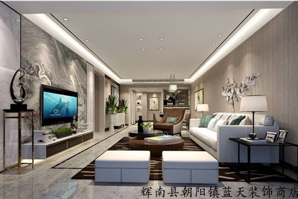 抚松县专业理发店装修效果图